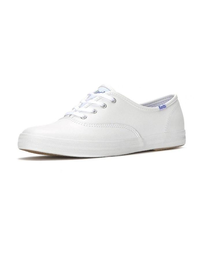 Champion Leather Sneaker in White image 3