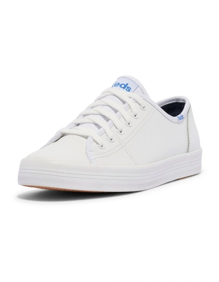 Kickstart Leather Sneaker in White image 3