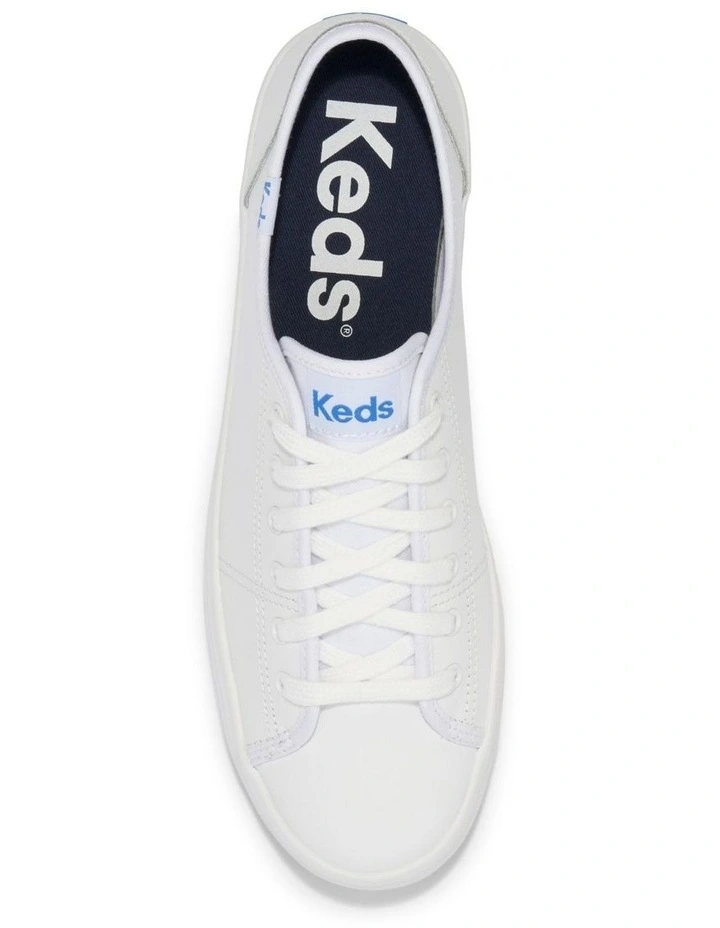 Kickstart Leather Sneaker in White image 4