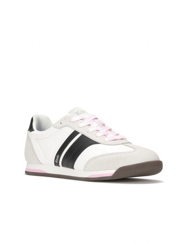 Revival Nylon Suede Sneaker in Snow White/Black/Pink image 2