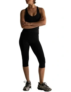 HyperLuxe Shape Capri Legging- Black