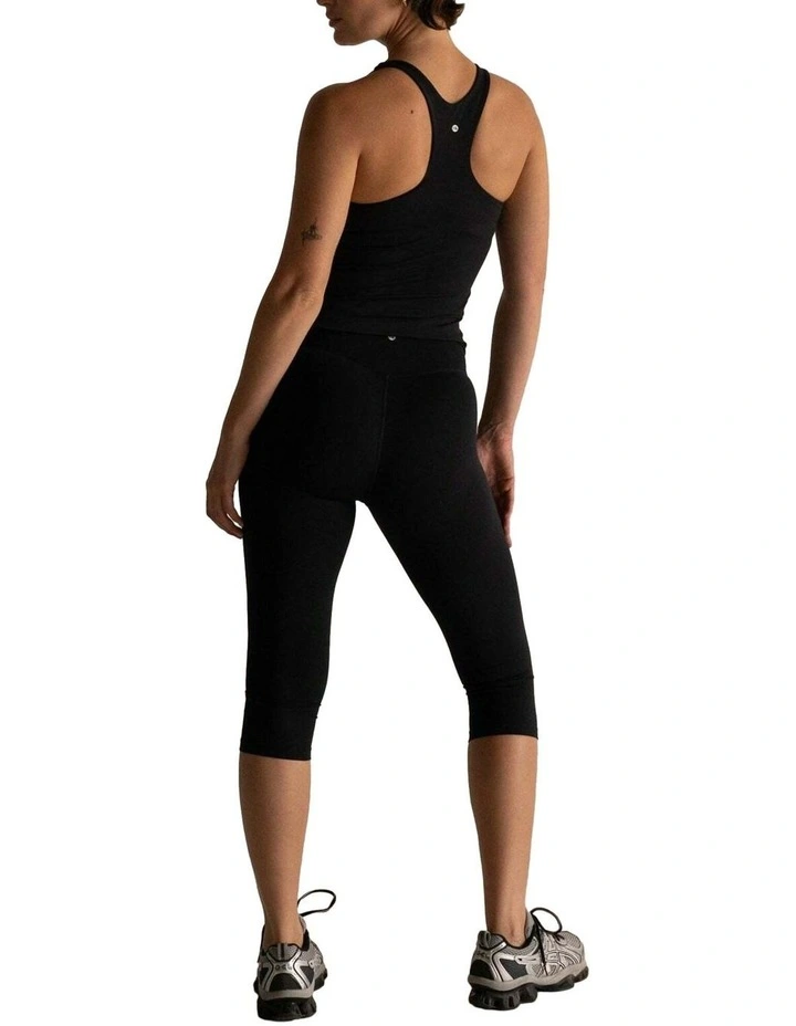 HyperLuxe Shape Capri Legging- Black image 4