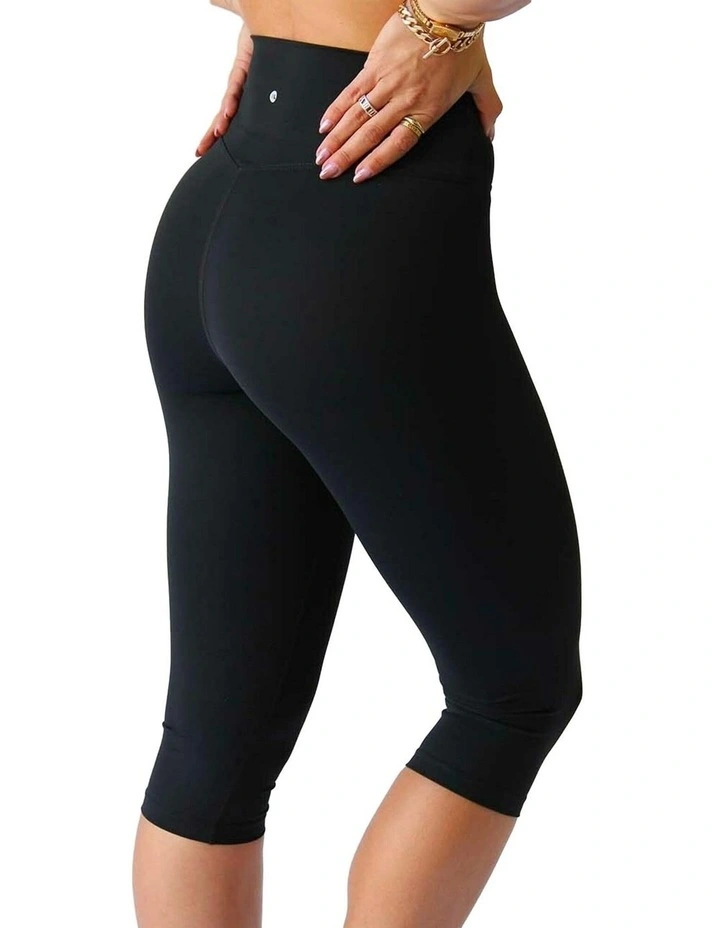 HyperLuxe Shape Capri Legging- Black image 5