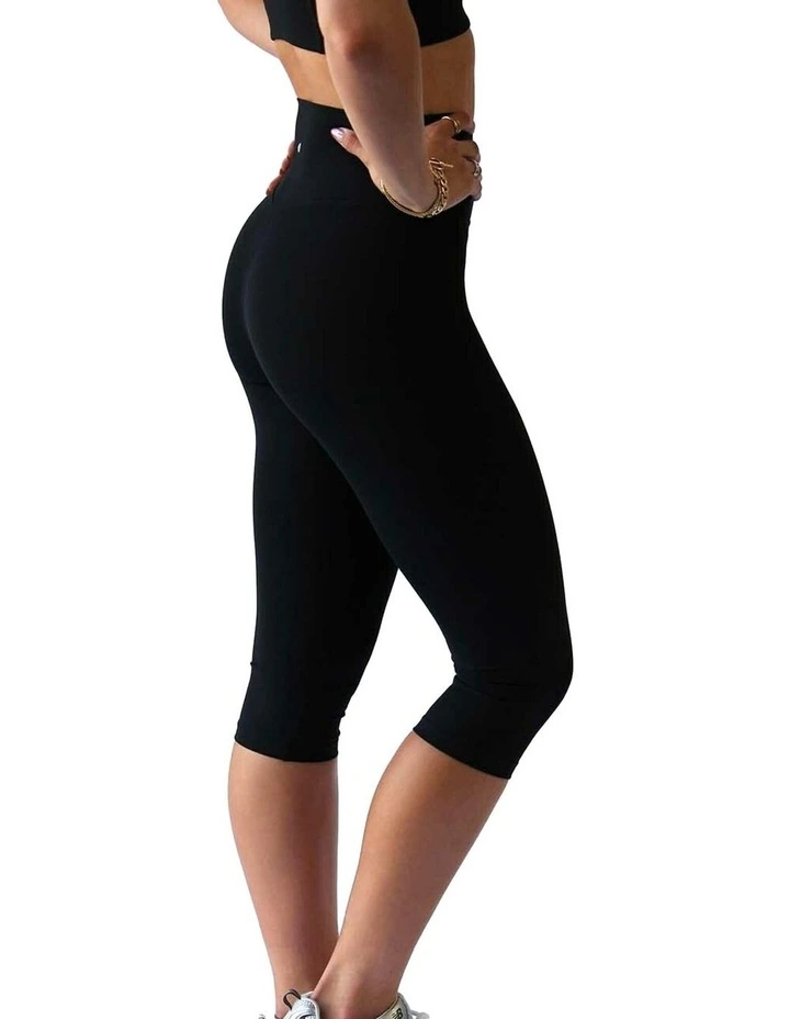 HyperLuxe Shape Capri Legging- Black image 7