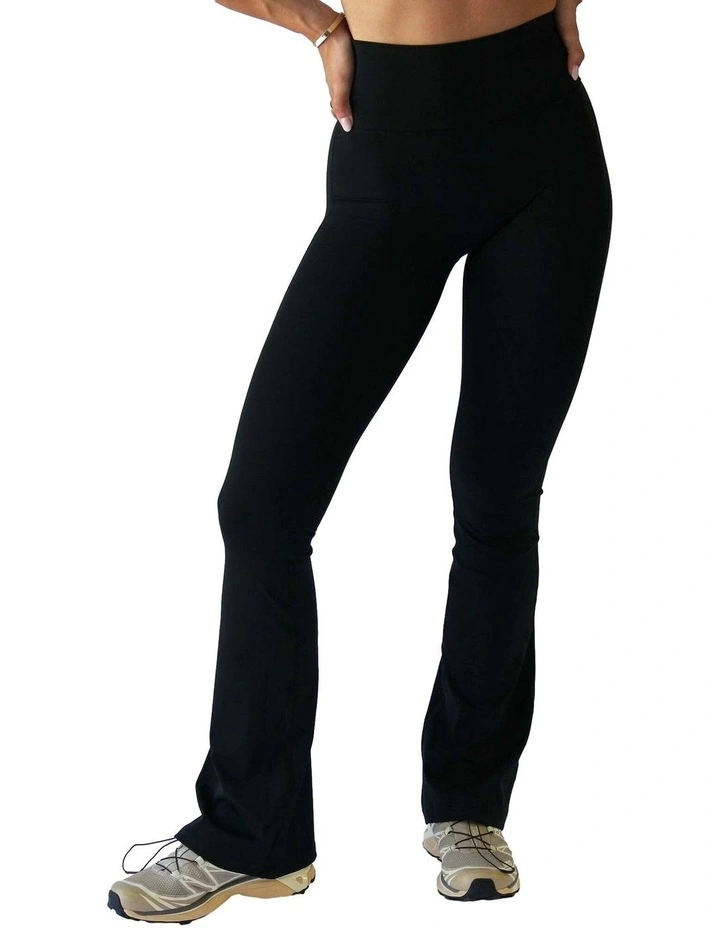 HyperLuxe Shape Flare Legging- Black image 1