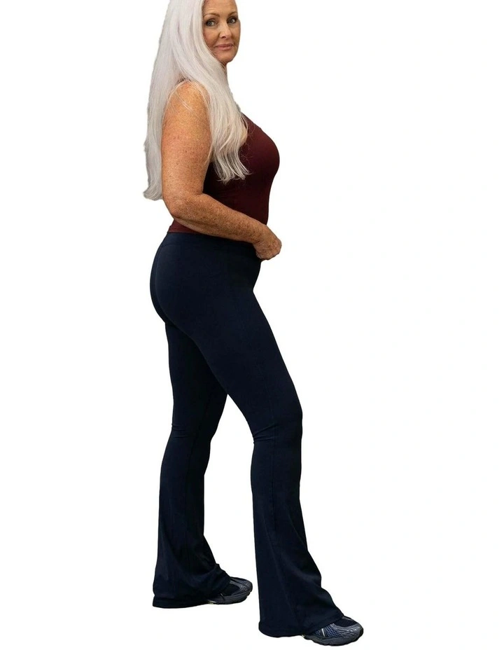 HyperLuxe Shape Flare Legging- Navy image 2