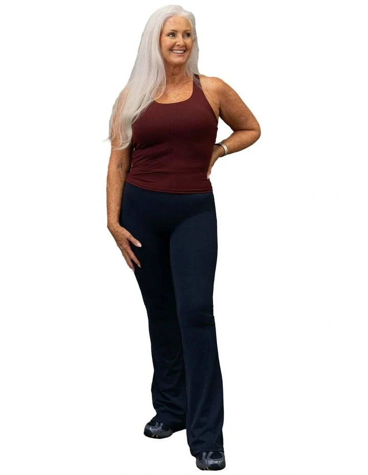 HyperLuxe Shape Flare Legging- Navy image 4