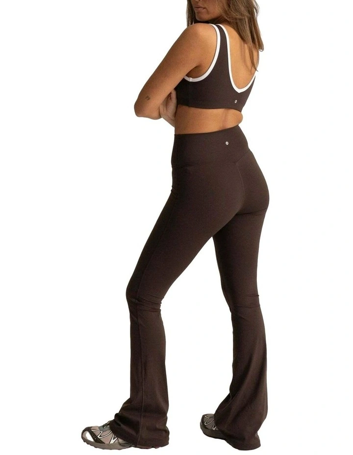 HyperLuxe Shape Flare Legging- Espresso image 2