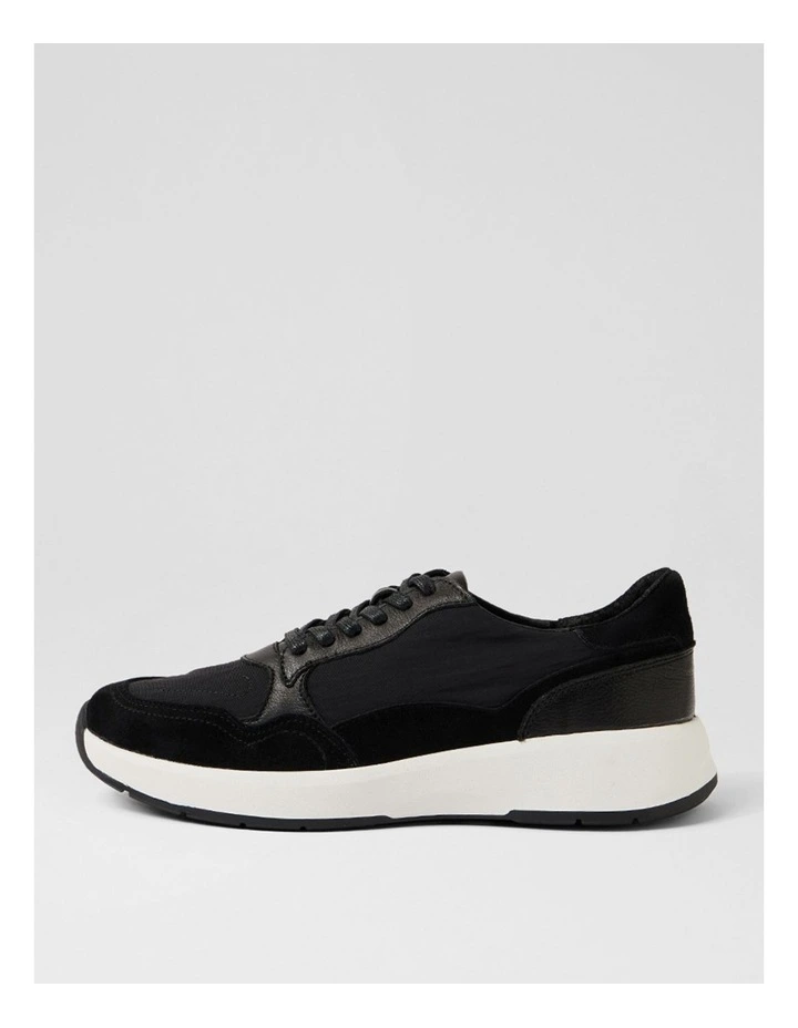 Tru Pro Black Mix Lace Up Sneakers image 1