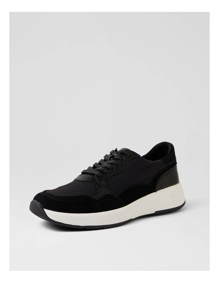 Tru Pro Black Mix Lace Up Sneakers image 2