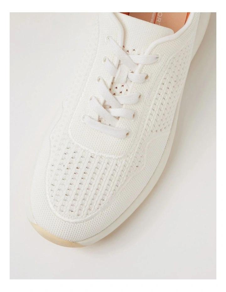 Tru Active White Knit Suede Sneakers image 4