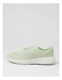 Tru Active Mint Knit Suede Lace Up Sneakers