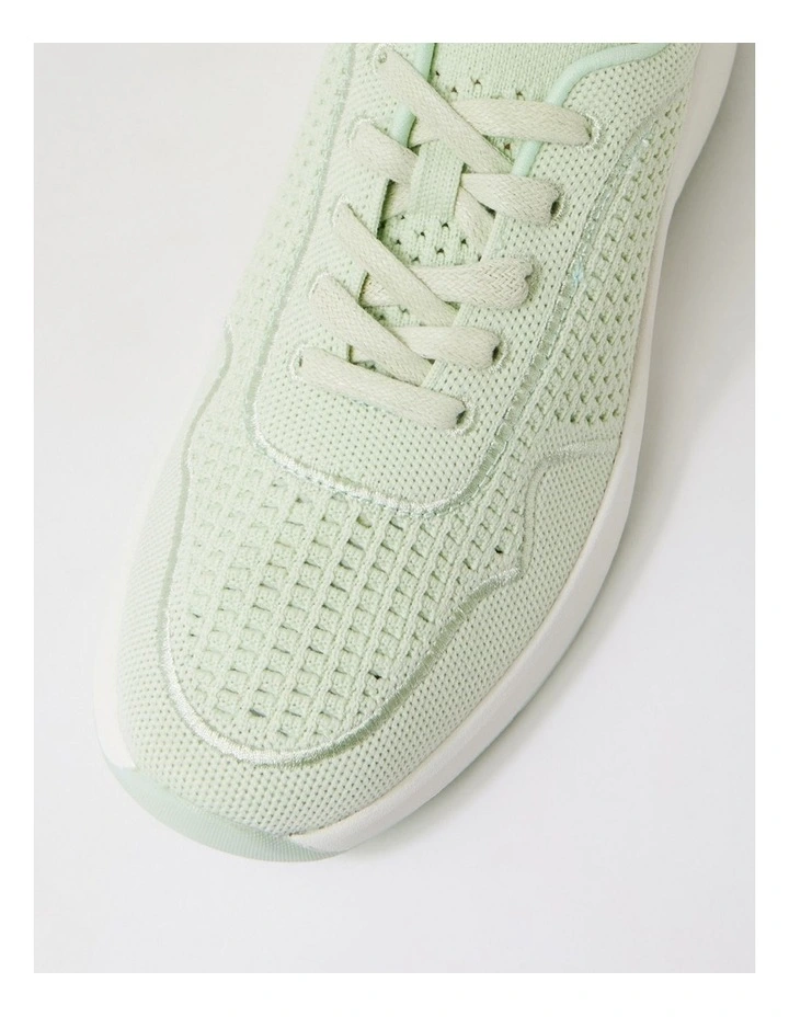 Tru Active Mint Knit Suede Lace Up Sneakers image 4