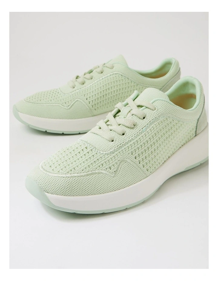 Tru Active Mint Knit Suede Lace Up Sneakers image 5