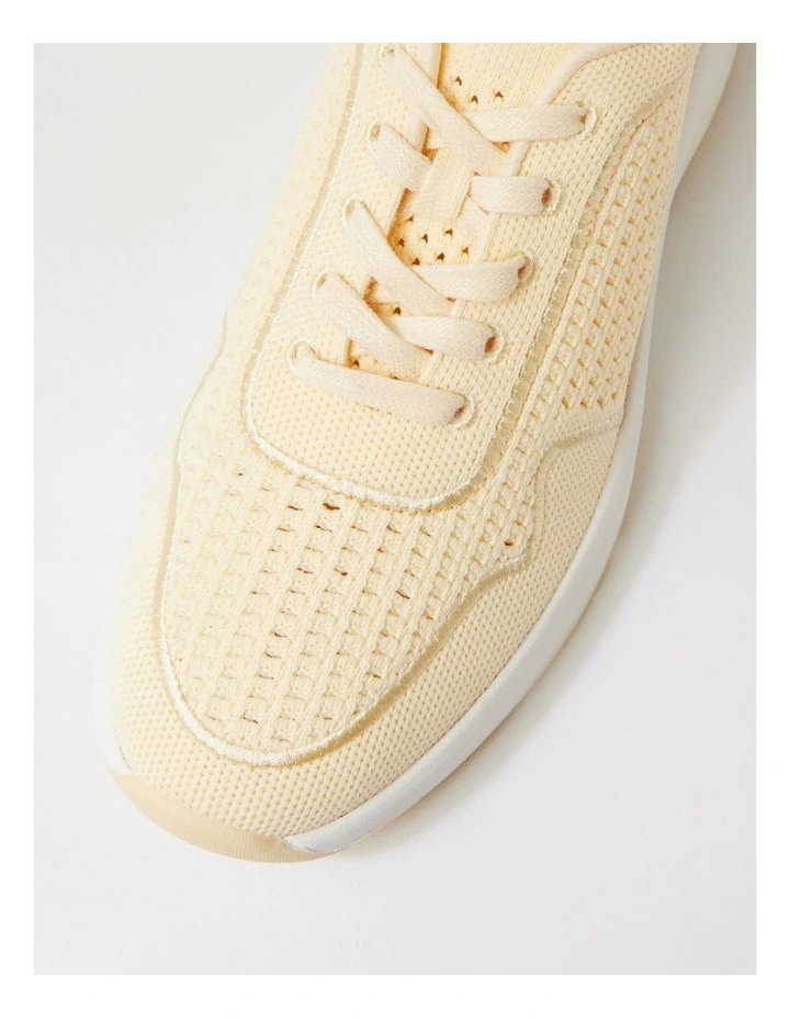 Tru Active Lemon Knit Suede Lace Up Sneakers image 4