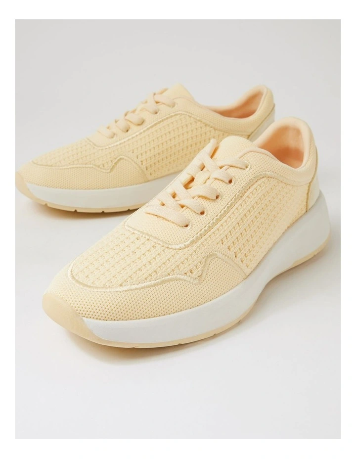 Tru Active Lemon Knit Suede Lace Up Sneakers image 5