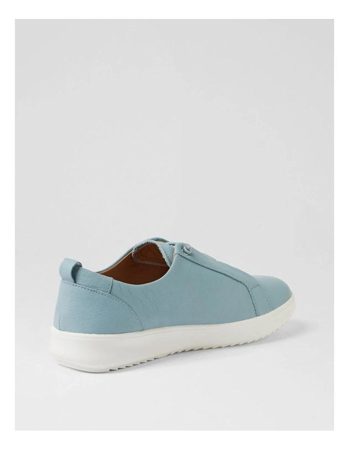 Lottiea Sky Blue Leather Sneakers image 3