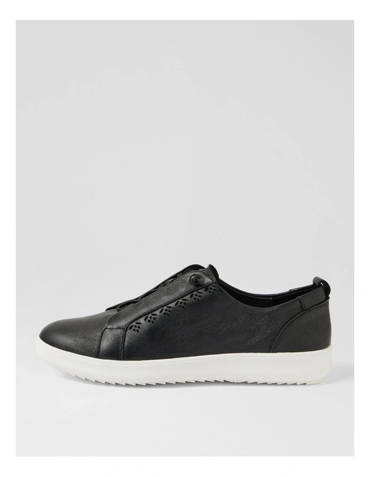 Lottiea Black Leather Sneakers image 1