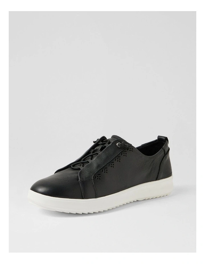 Lottiea Black Leather Sneakers image 2