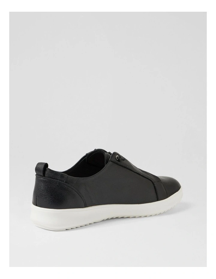 Lottiea Black Leather Sneakers image 3