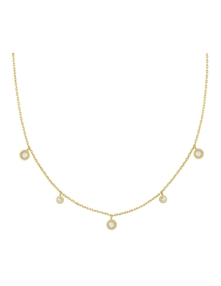 Gold Kyoto Opal Station Necklace image 1