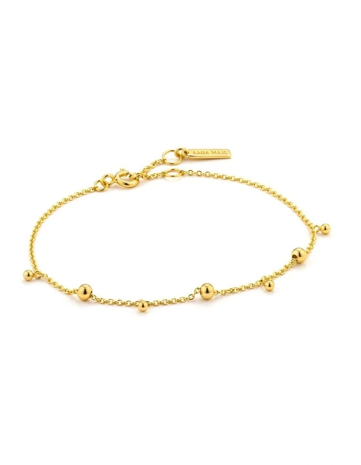 Modern Drop Balls Bracelet - Gold image 1
