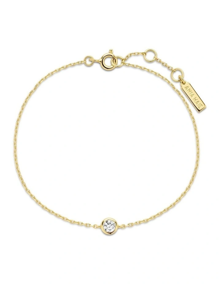Gold Solitaire Bracelet image 3