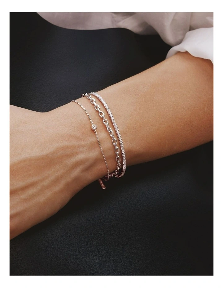 Silver Sparkle Bezel Bracelet image 2