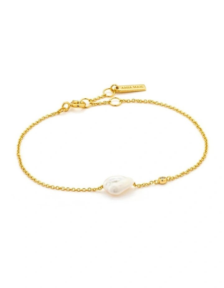 Pearl Bracelet Gold image 1
