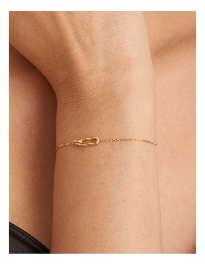 Gold Glam Interlock Bracelet image 1
