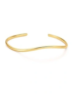 Gold Wave Cuff Bracelet