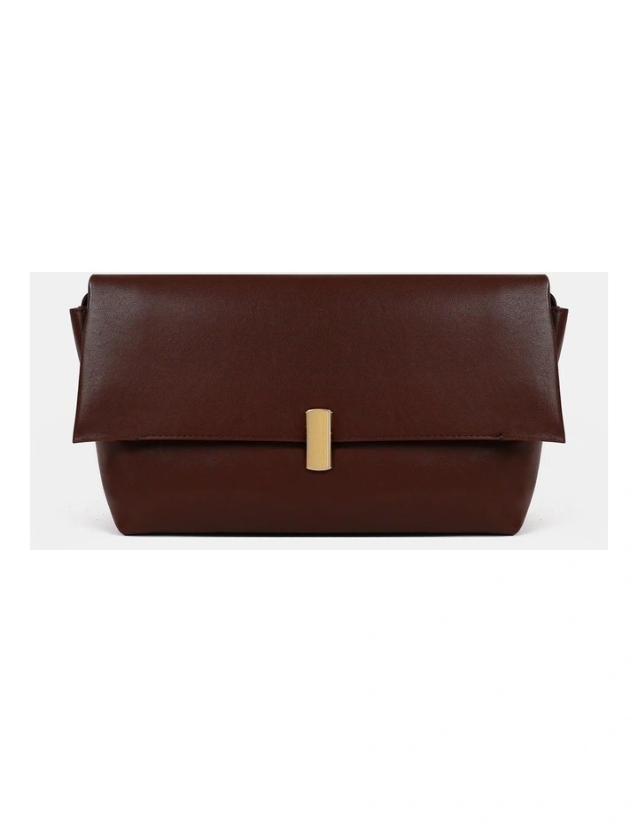 Nova Clutch Bag - Brown image 1