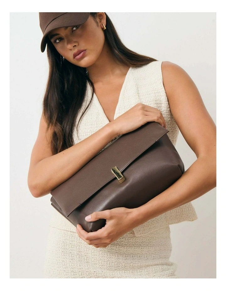 Nova Clutch Bag - Brown image 2