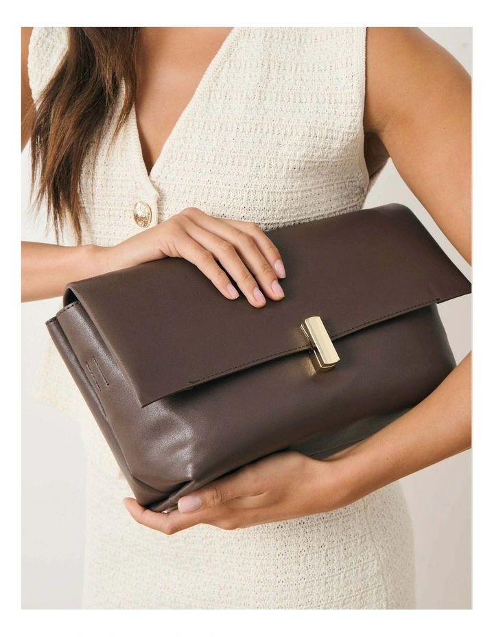 Nova Clutch Bag - Brown image 3