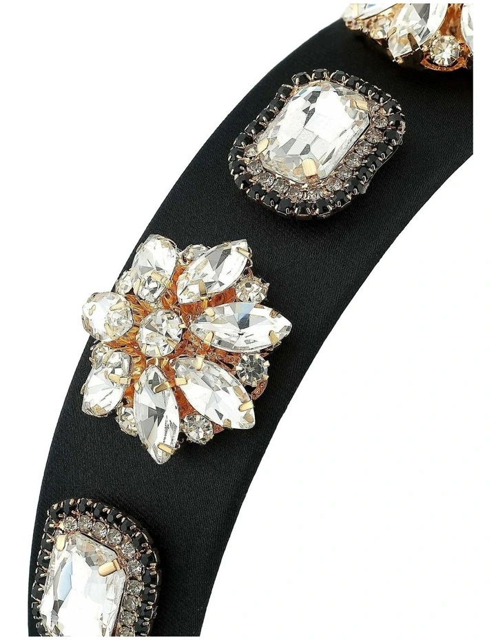 Annie Gem Headband - Black image 3
