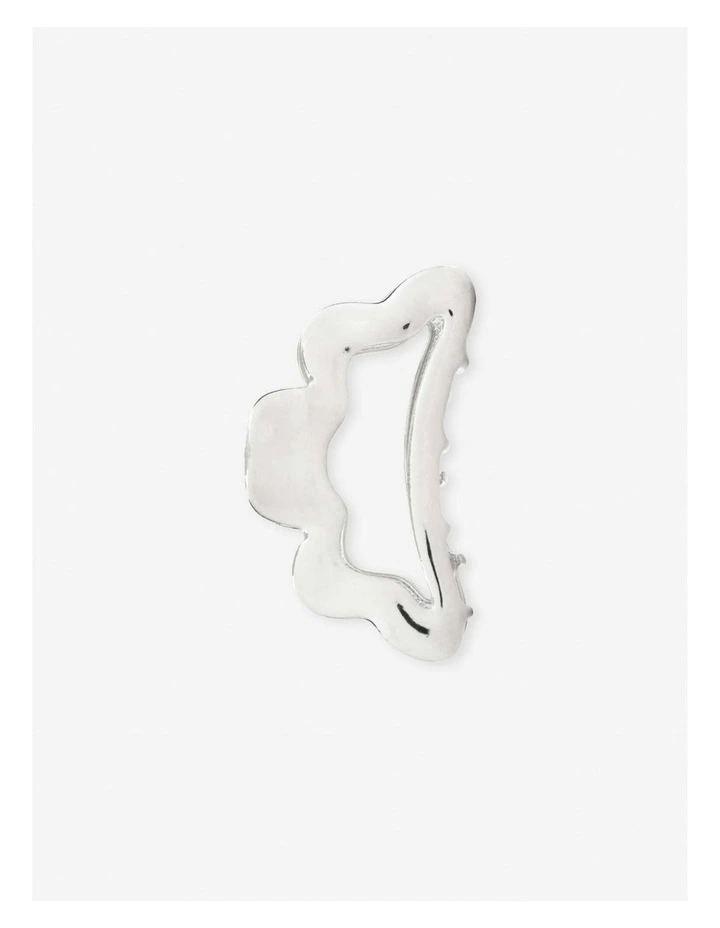 Liana Metal Hair Claw Clip - Silver image 1