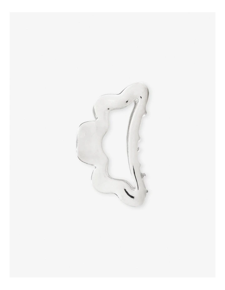 Liana Metal Hair Claw Clip - Silver image 1