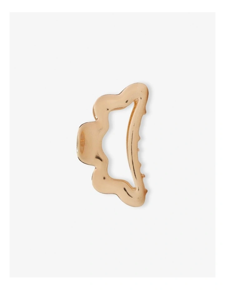 Liana Metal Hair Claw Clip - Gold image 1