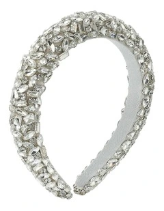 Jennifer Cubic Statement Headband - Silver