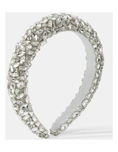 Jennifer Cubic Statement Headband - Silver