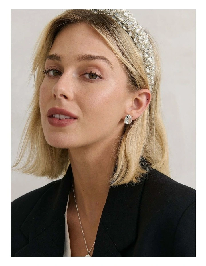 Jennifer Cubic Statement Headband - Silver image 4