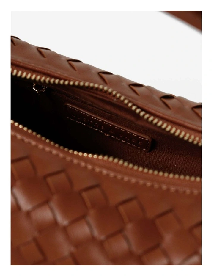Cleo Woven Handbag - Tan image 5