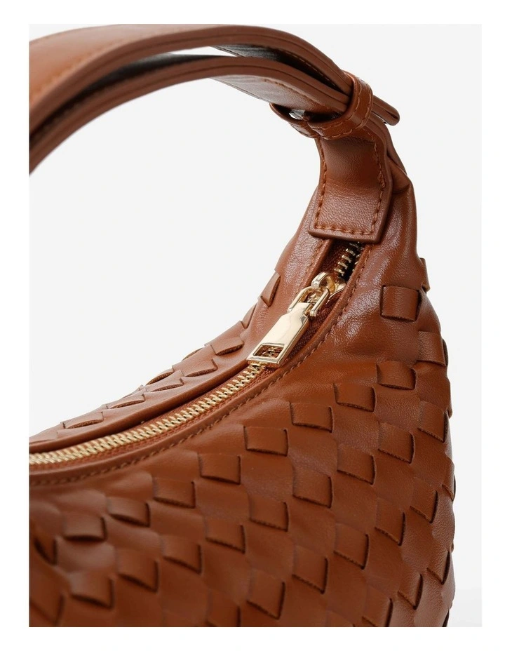 Cleo Woven Handbag - Tan image 6