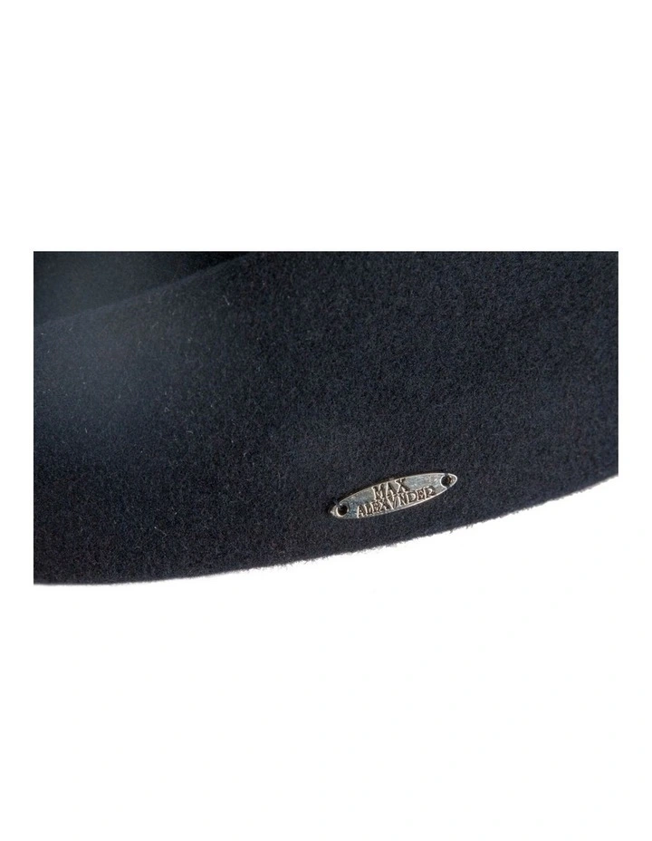 Classic Stewardess Felt Pillbox Hat J463N in Navy image 6