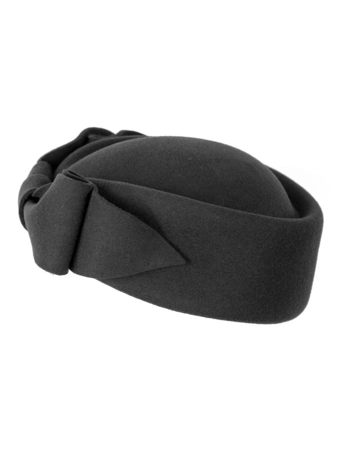 Max Alexander Black Felt Pillbox Hat - Classic Winter Racing J460B image 4