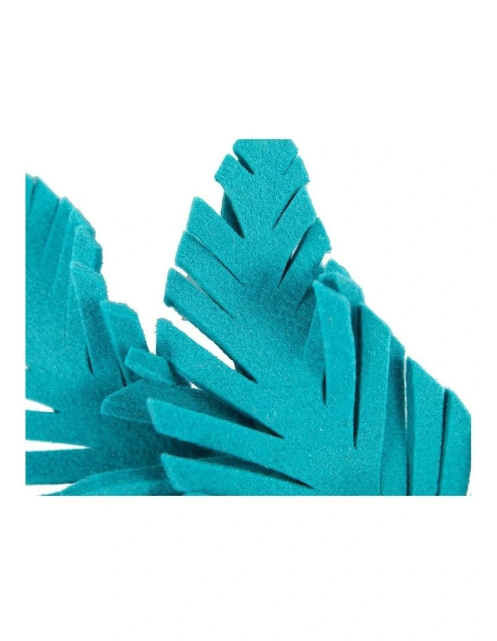 Max Alexander navy and blue wool felt leaf racing fascinator J406BL image 3