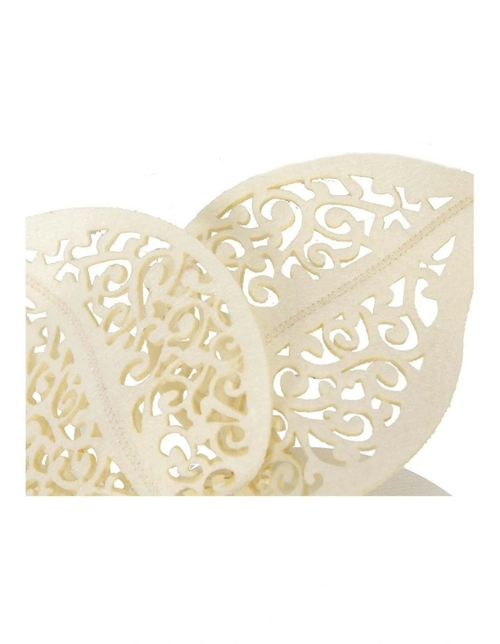 Modern cream racing fascinator by Max Alexander MA681C image 3