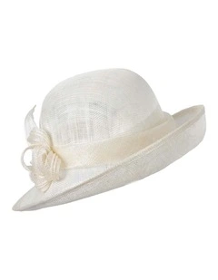 Sinamay Bucket Hat MA871C in Silver