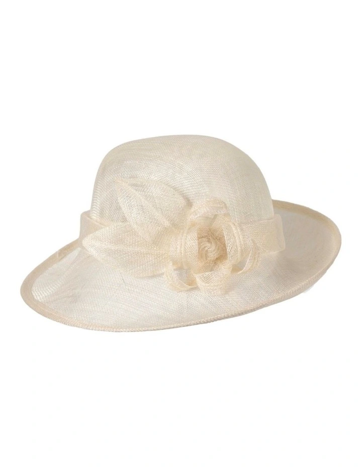 Sinamay Bucket Hat MA871C in Silver image 4