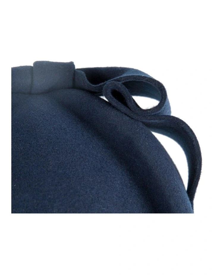 Max Alexander Navy Felt Pillbox Hat - Classic Winter Racing Style J460N image 6